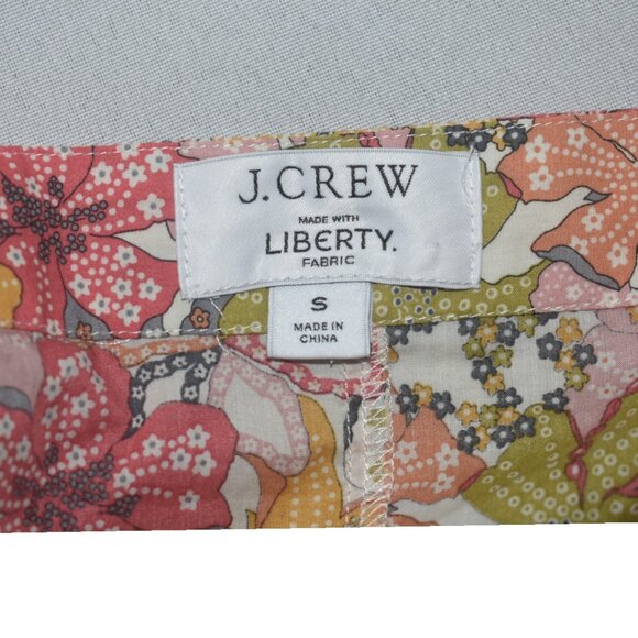 J. Crew Cottage Dress Liberty Mauvey Floral Print Button Front Puff Sleeve S - Picture 4 of 7